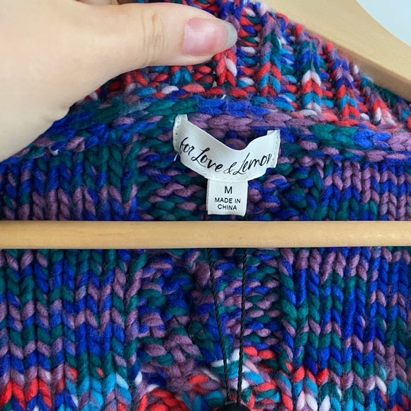 NWT For Love and Lemons Lydia Cardigan in Sapphire sz M - Picture 7 of 12